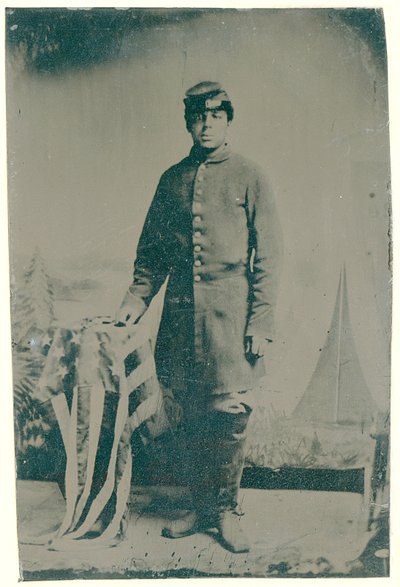 Charles H. Arnum, un soldado en el 54º Regimiento de Infantería Voluntaria de Massachusetts, 1864 de American Photographer
