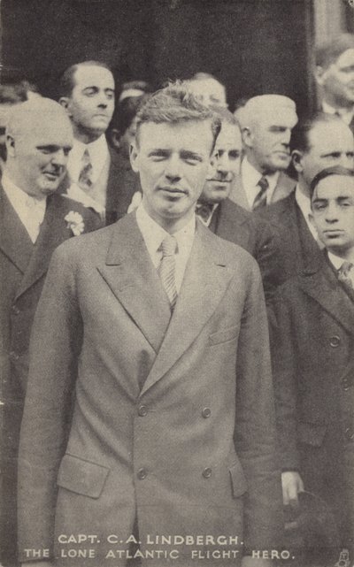 Charles Lindbergh, aviador estadounidense que realizó el primer vuelo transatlántico en solitario de American Photographer
