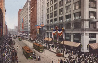 Chicago: State Street, al norte de Madison (foto en color) de American Photographer