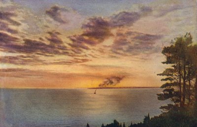 Chicago: Puesta de sol en el lago Michigan (foto en color) de American Photographer