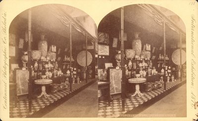 Colección de jarrones, urnas y pantallas japonesas, Corte Japonesa, Exposición Internacional del Centenario de American Photographer