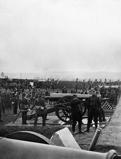 Coronel Tyler y la 1ª Artillería Pesada de Connecticut en Fort Richardson, finales de 1861 de American Photographer