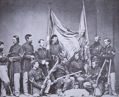 Grupo de color de la 7ª Infantería de Illinois de American Photographer