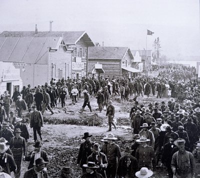 Dawson City durante la Fiebre del Oro de Klondike (1897-98) 1898 de American Photographer