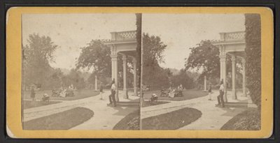 Lawn Este y Pórtico, Comunidad de Oneida, Estado de Nueva York, c.1870 de American Photographer