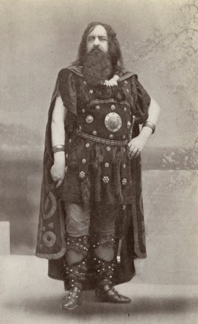 Edouard de Reszke, como Hagen, en "Gotterdammerung" (foto b/n) de American Photographer
