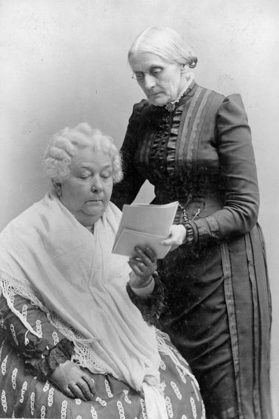 Elizabeth Cady Stanton con su amiga Susan B. Anthony de American Photographer