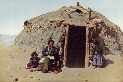 Elle de Ganado, Edificio Indio, Albuquerque, Tejedora más famosa entre los Navajos de American Photographer