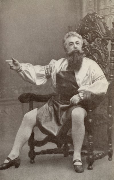 Emil Fischer, como Hans Sachs, en "Die Meistersinger Von Nurnburg" (foto b/n) de American Photographer