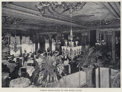 Famoso comedor del Hotel Savoy de American Photographer