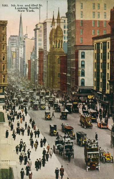 Quinta Avenida y calle 42, Nueva York (foto en color) de American Photographer