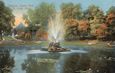 Fuente, Benton Park, St Louis, Mo (foto en color) de American Photographer