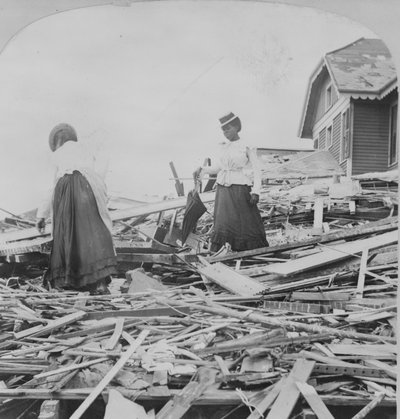 Desastre de Galveston, tratando de encontrar donde estaba su hogar de American Photographer
