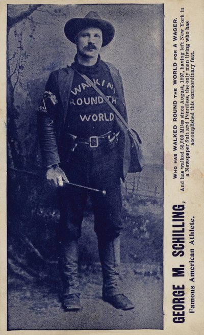 George M Schilling, famoso atleta estadounidense (foto en blanco y negro) de American Photographer