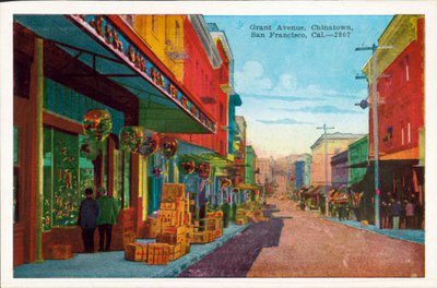 Grant Avenue, Chinatown, San Francisco, California (foto en color) de American Photographer