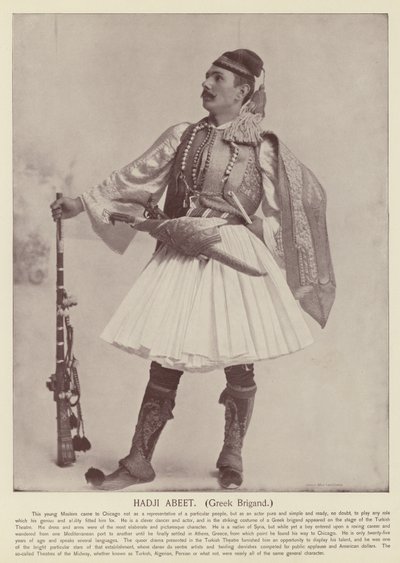 Hadji Abeet, bandido griego de American Photographer