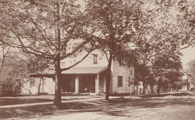 Sede de "The Minerva", el Primer Club Literario Femenino, New Harmony, Indiana (fotografía en blanco y negro) de American Photographer