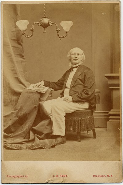 Horace Greeley (1811-72), político y editor de periódicos de EE.UU., foto de J H Kent, Brockport, Nueva York de American Photographer