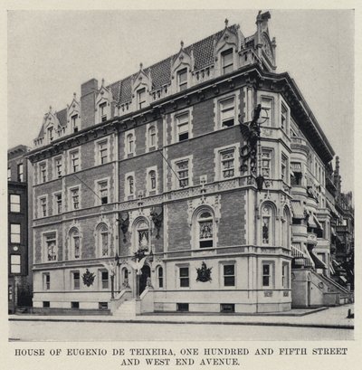 Casa de Eugenio de Teixeira, One Hundred and Fifth Street y West End Avenue de American Photographer