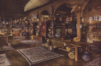 Interior del Edificio Indio, Albuquerque, Nuevo México (foto coloreada) de American Photographer