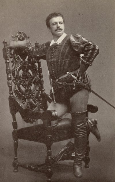 Jean de Reszke, como Raoul, en "Les Huguenots" (foto b/n) de American Photographer