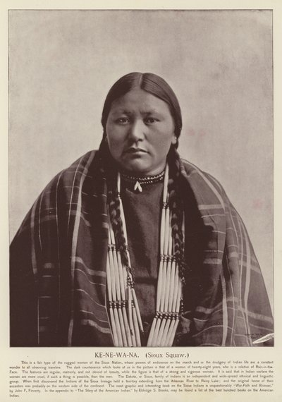 Ke-Ne-Wa-Na, mujer sioux de American Photographer