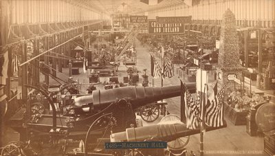 Cañones de Krupp, exhibición alemana, Exposición Internacional del Centenario, Filadelfia, 1876 de American Photographer