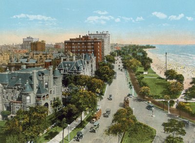 Lake Shore Drive, norte desde el Hotel Drake de American Photographer