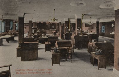 Sala de prensa más grande, Los Angeles Times, el periódico más grande del mundo (foto) de American Photographer