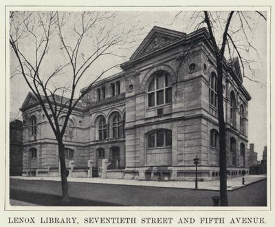 Biblioteca Lenox, Seventieth Street y Fifth Avenue de American Photographer