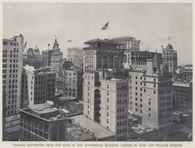 Mirando al Suroeste desde el Techo del Edificio Woodbridge, Esquina de las Calles John y William de American Photographer
