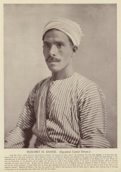 Mahomet El Bashse, conductor de camellos egipcio de American Photographer