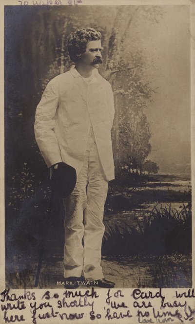 Mark Twain (1835-1910), escritor estadounidense de American Photographer