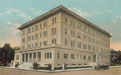 Miami, Florida, c 1925: Edificio YMCA (foto en color) de American Photographer