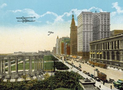 Michigan Boulevard y Grant Park, mirando al sur de American Photographer