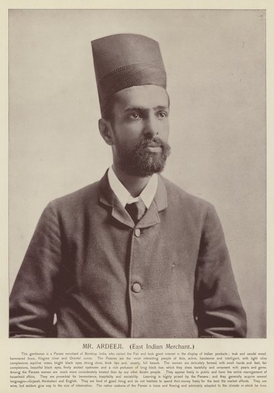 Sr. Ardeeji, comerciante indio oriental de American Photographer
