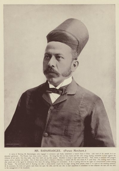 Sr. Baramsabgee, comerciante parsi de American Photographer