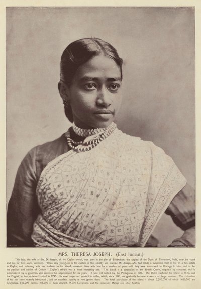 Sra. Theresa Joseph, india oriental de American Photographer
