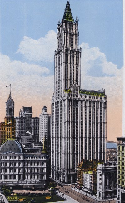 Nueva York: Edificio Woolworth (foto en color) de American Photographer
