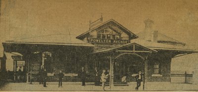 Recorte de periódico: Estación de Powelton Avenue, Pensilvania, EE.UU., 1896 de American Photographer