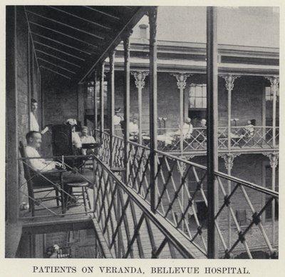 Pacientes en la veranda, Hospital Bellevue de American Photographer