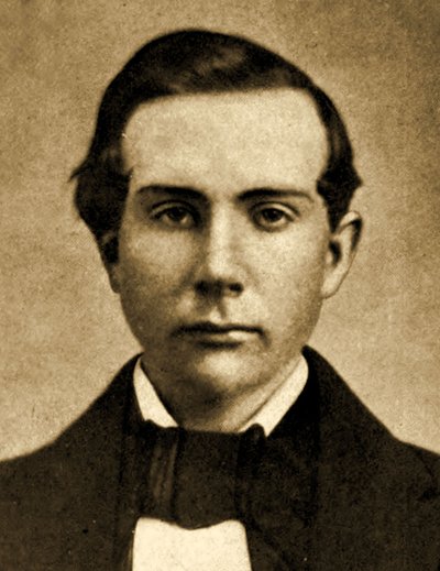 Retrato de John D. Rockefeller a los 18 años, 1857 de American Photographer