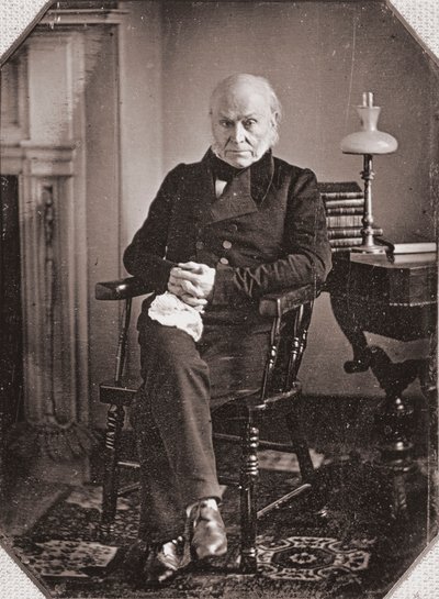 Retrato de John Quincy Adams, c.1840s (daguerrotipo) de American Photographer