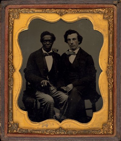 Retrato de dos hombres,c. 1860 (foto) de American Photographer