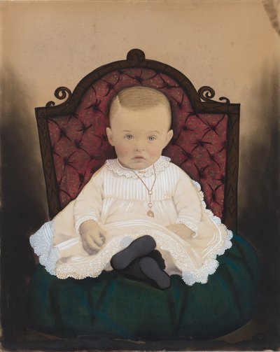 Retrato de un bebé,década de 1880 (foto) de American Photographer