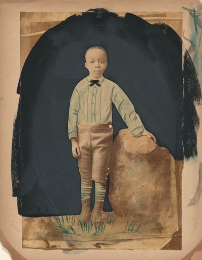 Retrato de un niño,década de 1860 (foto) de American Photographer