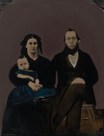 Retrato de familia,década de 1860 (foto) de American Photographer