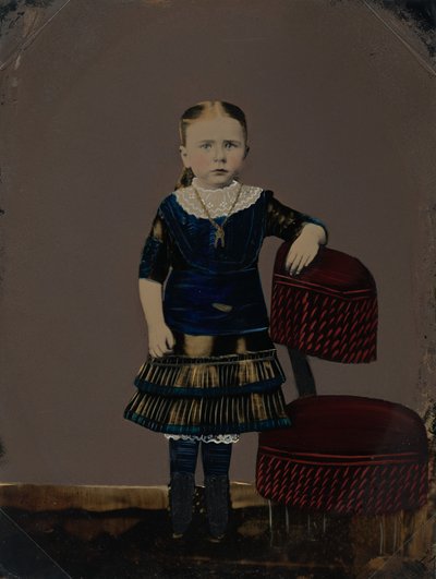 Retrato de una niña,década de 1860 (foto) de American Photographer