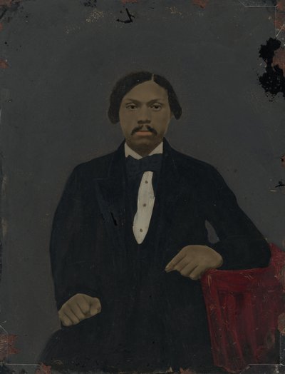 Retrato de un hombre,década de 1860 (foto) de American Photographer