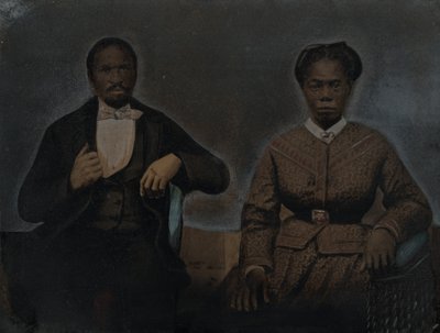 Retrato de un hombre y una mujer, 1860 (foto) de American Photographer